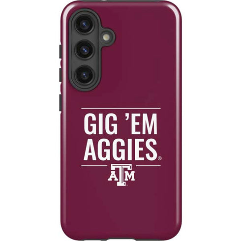 Texas A&M University Gig Em Aggies Galaxy S25 Impact Case