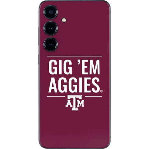 Texas A&M University Gig Em Aggies Galaxy S25 Plus Skin