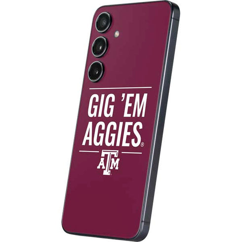 Texas A&M University Gig Em Aggies Galaxy S25 Skin