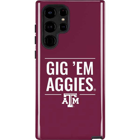 Texas A&M University Gig Em Aggies Galaxy Cases