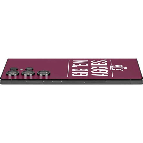 Texas A&M University Gig Em Aggies Galaxy S25 Ultra Skin