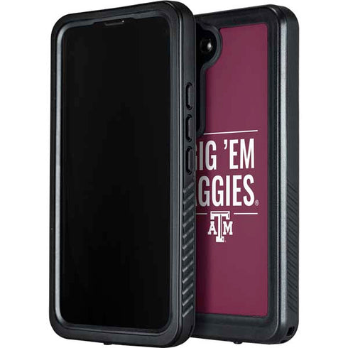Texas A&M University Gig Em Aggies Galaxy S24 Waterproof Case