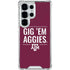 Texas A&M University Gig Em Aggies Galaxy S25 Ultra Clear Case
