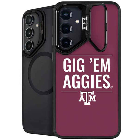 Texas A&M University Gig Em Aggies Galaxy S26 Kickstand Case