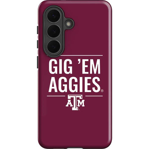 Texas A&M University Gig Em Aggies Galaxy S26 Plus Impact Case