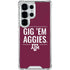 Texas A&M University Gig Em Aggies Galaxy S26 Ultra Clear Case