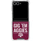 Texas A&M University Gig Em Aggies Galaxy Z Flip7 Clear Case