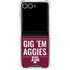 Texas A&M University Gig Em Aggies Galaxy Z Flip7 Clear Case