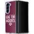 Texas A&M University Gig Em Aggies Galaxy Z Fold5 5G Clear Case