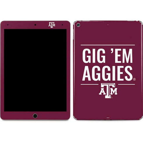 Texas A&M University Gig Em Aggies iPad Skins