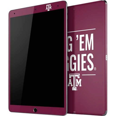 Texas A&M University Gig Em Aggies iPad Skins