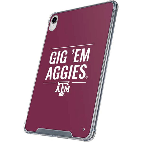 Texas A&M University Gig Em Aggies iPad 11th Gen (2025) Clear Case