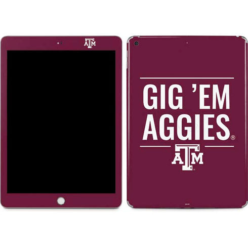Texas A&M University Gig Em Aggies Apple iPad Skin