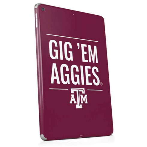 Texas A&M University Gig Em Aggies Apple iPad Skin