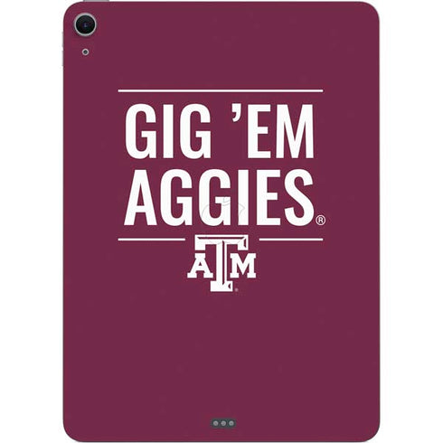 Texas A&M University Gig Em Aggies Apple iPad Air Skin