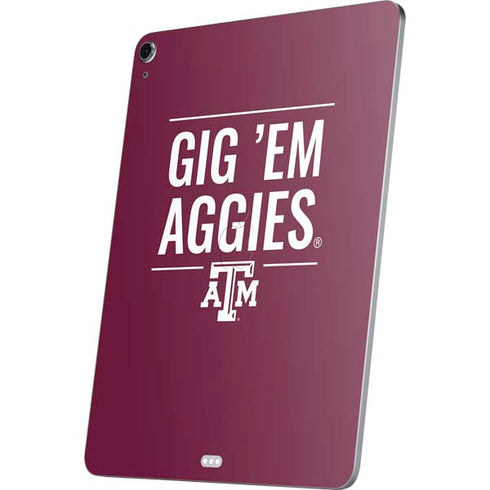 Texas A&M University Gig Em Aggies Apple iPad Air Skin