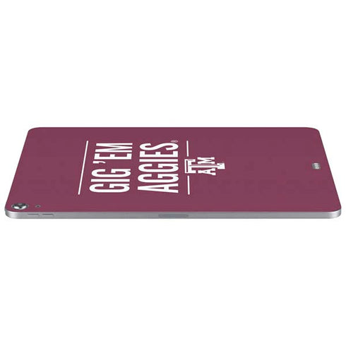 Texas A&M University Gig Em Aggies Apple iPad Air Skin