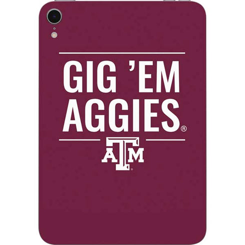 Texas A&M University Gig Em Aggies Apple iPad Mini Skin