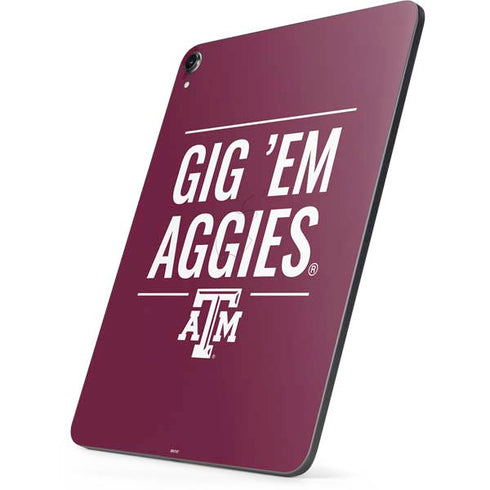Texas A&M University Gig Em Aggies Apple iPad Pro Skin