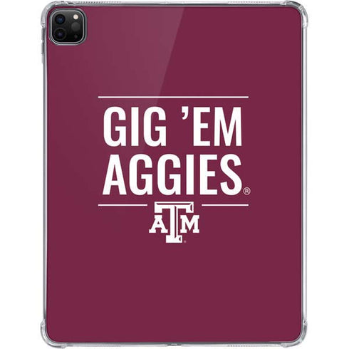Texas A&M University Gig Em Aggies iPad Pro 11in (2024) Clear Case
