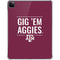 Texas A&M University Gig Em Aggies iPad Pro 11in (2024) Clear Case