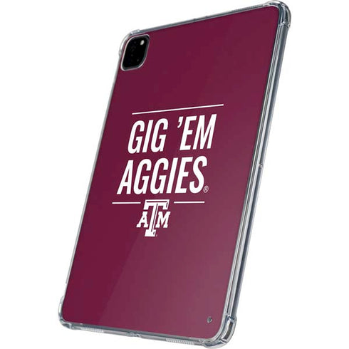 Texas A&M University Gig Em Aggies iPad Pro 11in (2024) Clear Case