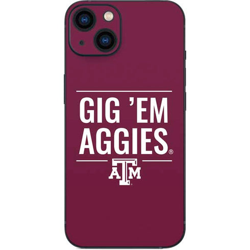 Texas A&M University Gig Em Aggies iPhone Skins