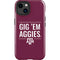 Texas A&M University Gig Em Aggies iPhone 15 Impact Case