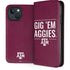 Texas A&M University Gig Em Aggies iPhone 15 Plus Folio Case