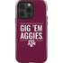 Texas A&M University Gig Em Aggies iPhone 15 Pro Impact Case