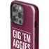 Texas A&M University Gig Em Aggies iPhone 15 Pro Impact Case