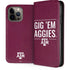 Texas A&M University Gig Em Aggies iPhone 15 Pro Max Folio Case