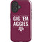 Texas A&M University Gig Em Aggies iPhone 16 Magsafe Impact Case