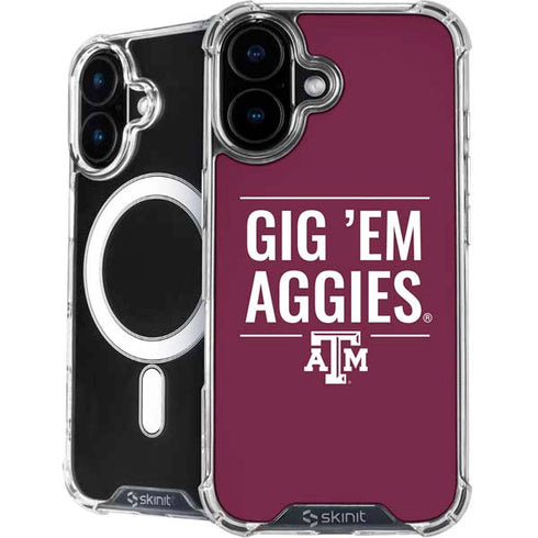 Texas A&M University Gig Em Aggies iPhone 16 Plus MagSafe Case
