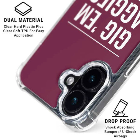 Texas A&M University Gig Em Aggies iPhone 16 Plus MagSafe Case