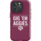 Texas A&M University Gig Em Aggies iPhone 16 Pro Impact Case