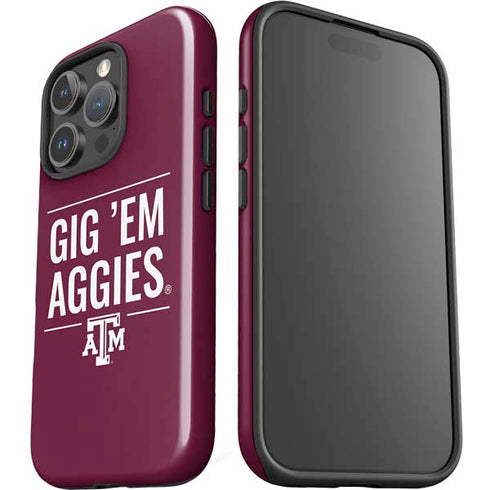 Texas A&M University Gig Em Aggies iPhone 16 Pro Impact Case