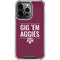 Texas A&M University Gig Em Aggies iPhone 16 Pro Max Clear Case
