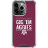 Texas A&M University Gig Em Aggies iPhone 16 Pro Max Clear Case