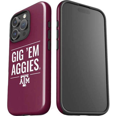Texas A&M University Gig Em Aggies iPhone 16 Pro Max Impact Case
