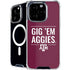 Texas A&M University Gig Em Aggies iPhone 16 Pro Max MagSafe Case