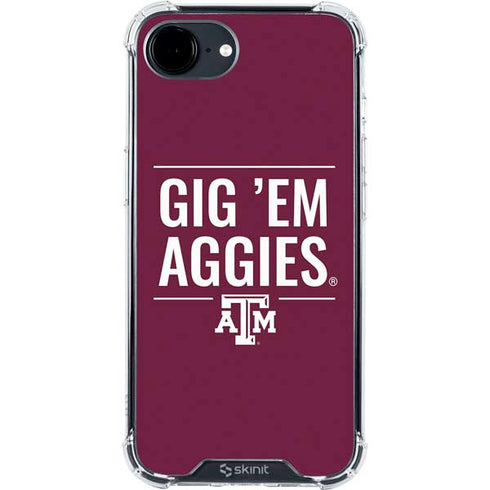 Texas A&M University Gig Em Aggies iPhone 16e Clear Case