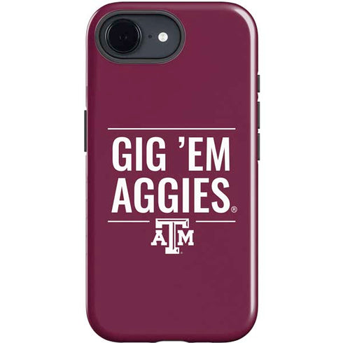 Texas A&M University Gig Em Aggies iPhone 16e Impact Case