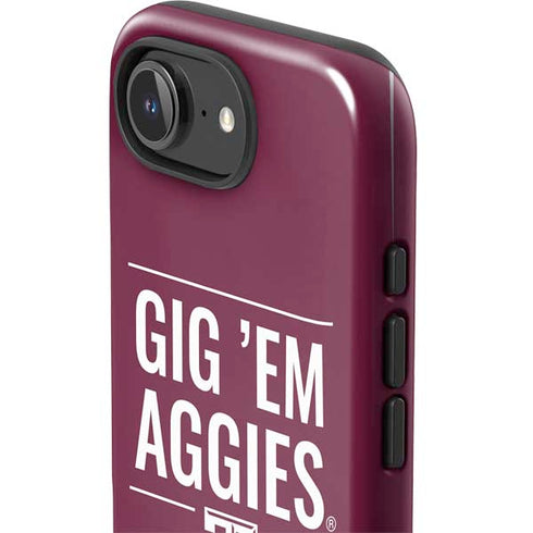 Texas A&M University Gig Em Aggies iPhone 16e Impact Case