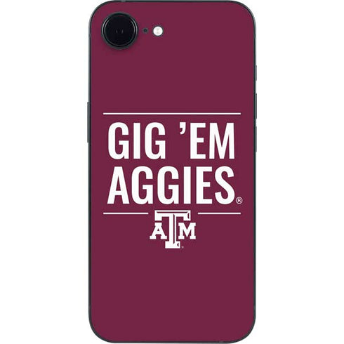 Texas A&M University Gig Em Aggies iPhone 16e Skin