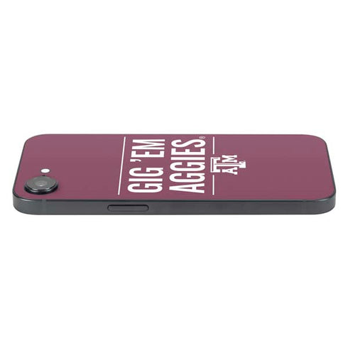 Texas A&M University Gig Em Aggies iPhone 16e Skin