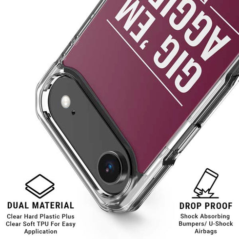 Texas A&M University Gig Em Aggies iPhone 17 Air Clear Case