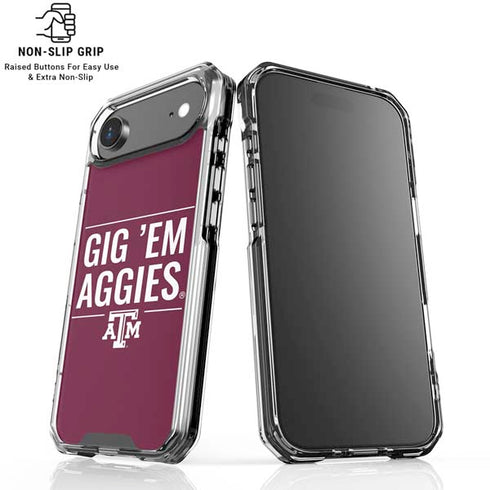 Texas A&M University Gig Em Aggies iPhone 17 Air Clear Case