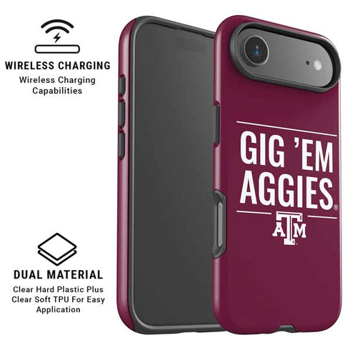 Texas A&M University Gig Em Aggies iPhone 17 Air Magsafe Impact Case