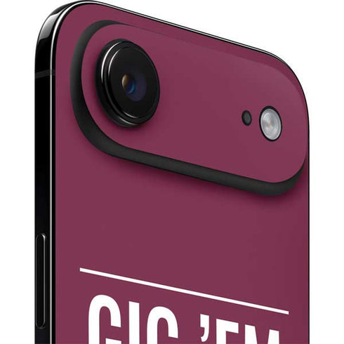 Texas A&M University Gig Em Aggies iPhone 17 Air Skin